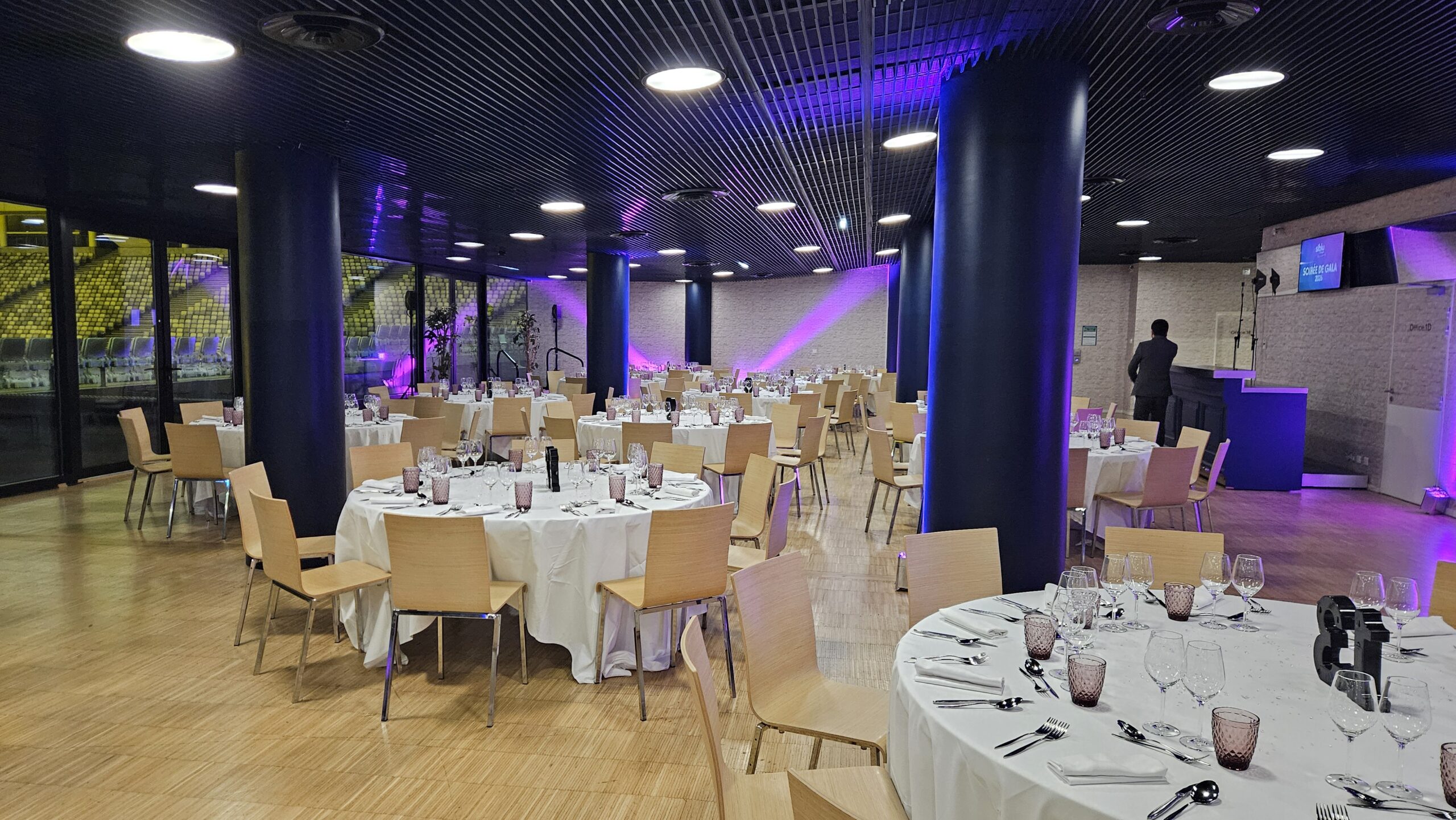 Une ambience idéal pour ce diner d'entreprise au stade atlantique bordeaux métropole